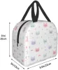 Симпатичная сумка для ланча с кошкой для проездной коробки Bento Cooler Musterable Tote Pecnic Boxes Изолированные сумки для ланчика для женщин для женщин