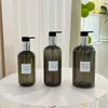 Dispensateur de savon liquide cuisine cuisine salle rechargeable contenant des bouteilles rondes