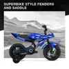 الدراجات 2023 Hyper Bicycs 12 Boys Speedbike Blue مع عجلات التدريب Bicyc L48