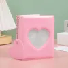 32ポケットPhotocard Holder 3インチKPOPカードホルダー付き吊り下げキャンディーカラーホローアルバムバインダーフォトカードコレクションブック