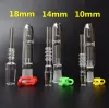 GR2チタンネイルチップクォーツネイル付きミニグラスパイプキット10mm 14mm 18mmすべてAvaiable Mini Glass Pipe Micro NC Set LL