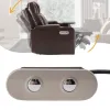 Accessoires Contrôleur inclinable électrique alliage zinc 2 Bouton 5 broches Sofa Sofa Sofa Recrotage du bouton de commande à main inclinable