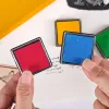 15 kleuren schattige inkpad ambachtelijke olie -gebaseerde doe -kussenkussentjes voor rubberen postzegels stof plakboek bruiloft decor vingerafdrukzegelpad