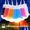 Tragbare Laternen USB Lampe Cam Lantern Light Outdoor Outdoor Keine Batterie Powerbank Camp LED Powerf BB Drop Lieferung Sport im Freien Camping Hik Dhthb