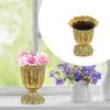 Vaser Flowerpot Outdoor Flowerpots Vintage Bonsai Planter Roman Column Balcony Hushållens gulddekor