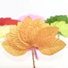 Decorative Flowers 200pcs Artificial Green Leaves DIY Wedding Christmas Wreath Garland Crafts Simulation Fake Foliage Pink Red White Orange