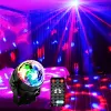 1Pc Disco Ball DJ Night Lights,Sound Activated RGB Rotating Stage Strobe Lamp For Home Room Birthday Decor Wedding Dance Parties