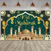 Decoração de festas Decorações Eid para casa Al-Fitring Banner 2024 Anti-ADHA e festas temáticas