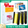 MICE 6 pouces compatibles Canon Selphy CP1300 CP1200 CP1000 CP910 Cassette d'encre pour Selphy CP1300 Color Photo Paper Imprimante Photo KP108in