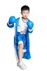 Child Blue Red Black Boxer Costume Halloween Boy Boxing Match Jumps Costume avec robe Costume