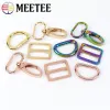 2SEts Meetee 16-38 mm Sac en métal boucles boucles pivotantes fermoir à homard Tri Glide Sliders D Ring Ajuster Classement de sangle Hook ACCESSOIRES