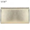 Evening Bags Ladies Handbag Wedding Luxury 2024 Rhinestone Envelope Bag Women Gold Silver Party Clutch And Purse Female