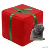 Cat Beds Furniture Christmas Dog Cat Bed House Christmas Tree Shape Pet Cat Home Warm Sleeping Nest Dog Cat Soft Warm Removable Kennel Pet Supplies