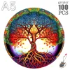 Colorful Piano Tree of Life Wooden Jigsaw Puzzle Adult Children's Puzzle Gift Unique Wooden DIY Crafts Family Puzzle Game Jigsaw