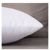 Almohadas de lanza de ropa de cama (juego de 4 blancos) Insertos de 20 x pulgadas para el sofá cama y el sofá decorativo