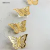 Abastecimento de festa 10pcs/bolsa acrílica Butterfly Cake Decoration Favors Wedding Feliz Aniversário Topper Decoração de casa Decoração