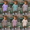 2 pc's Nieuwheid Zomer Sets Baby Boy Sport Outfits Kleding Girls Kleding Solid Top T-shirtshorts Kinderopspoor voor Kid 240407