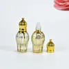 Speicherflaschen Mini Roller Parfümflasche 10 ml Goldbeschichtung leer nachfüllbar ätherisch Öl Behälter Reiseglasrolle eingeschaltet