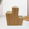 Candle Holders Wooden Base Durable Modern Practical Candlestick Retro For Bathroom Dining Room Celebration Desk Farmhouse