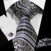 Coules de cou Mentes Tie Pocket Scharf Scarf Couardttes de manchette Robe Business Robe 8.5 cm Jacquard Paisley Tie 3 pièces Setq