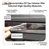 Pour Smart # 1 22-23 Central Interior Center Console Transparent TPU Film de protection Anti-Scratch Repair Film Accessories Refit