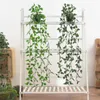Decorative Flowers Shelf Decor Fake Plant Realistic Artificial Hanging Scindapsus Leaf For Indoor Outdoor Forever Blooming