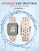 Toyouths Sport Band para Apple Watch Band 41mm 40mm 38mm Plástico Reciclado Plástico Straps de respiração macia para Iwatch SE 9 8 7 6 5 4 3 2 1