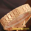 Zwitsers AP pols horloge Royal Oak Black Plate 18K Rose Gold Automatische mechanische heren Watch 25960or.OO.1185or.03