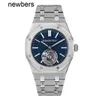 Hommes audempigut luxe APS Factory Watch Swiss Mouvement Epic Royal Oak Watch 41mm Blue Index Hour Mark Dialkjxe