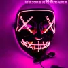 Halloween Mask Led Masque Cosplay Masquerade Party Ball Masks Light Glow in the Dark Haunted House Decoration Horror Masks Props FY9210 0409