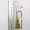 15st Gold Silk Silver Silk Tassel Pendant Smycken Gardinplagg Dekorativa tillbehör Key Bag Pendant Craft Tassels DIY