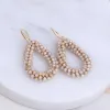 Aretes Boho New Oorbellen Beads Bears с бахронами с серьгами для женщин для женщин этнические голубые свисание