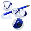 Bambini professionisti Goggle Anti Fog SCUBA Underwater Touhthing Shock Auroof Aipro da nuoto per bambini Snorkeling Set