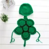 Turtle Shell Baby Hut mit Cape Set Neugeborene Bebe Fotografie Requisite Kostüme Säugling Häkelschildkröte Bilder Kleidung Accessoires