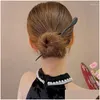 Clips de cheveux Barrettes Aishg rétro Répanes Femmes Femmes Bois Blocstics Naturel CHOPSTICK EPPIN CASSIC Classic Girl Girl Accessoires Bijoux Drop Dhdyw