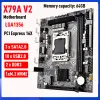 マザーボードX79A V2コンピューターマザーボードサポートM.2 NVME MATX 64GB LGA1356 2 DDR3 8PIN 24PINパワーインターフェイス