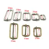 10Set/Lote Metal Rectángulo A ajustable D Cinturón de anillo Hebilla cuadrada para mochilas Bag Bag Cat Collar Heblas Accesorios de bricolaje