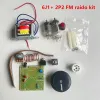 Radio 1 stks / lot Regeneratieve buis Radio Kit DC Twee lichten kortegolf / medium wave buis radiokit met PCB -bord snelle verzending