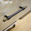 Dooroom Brass Murniture Handles T-Bar Black Gold Crinurled Textured Modern Italy Wardrobe Grader Cordser Capeboard Cavemet Pulls Pulls