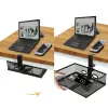 Rack 360 Management Wire Under Tray Cord Organizer Power Storage Holder Home Rotating Socket Cable Offices Hang Table