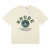 23S dames t -shirt designer t shirt rhude shirt dames tees rhude puur katoen ademende en comfortabele veelzijdige trend retro unisex kleding