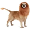 Dog Apparel Dogs Emulation Lion Hair Mane With Tail For Medium To Large Sized Max 80cm Head Circumference Pet Cosplay Cap Scarf