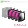 Cameras Startrc CPL + ND16 + ND32 + ND64 Filtre d'objectif pour DJI Action 2 Accessoires de caméra sportive Filtre avancé
