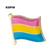 Pansexuelle Pride Metal Flag Batching Badge Decorative Brooch épingles pour vêtements xy0135-1