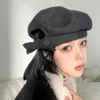 Berets осень и зимние ретро -лук дизайн шерстяные шапки корейские универсальные теплые литературные художники для женщины