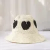 Berets 2024 damskie słomki kapelusze szydełka wiadra kokatowa ochron