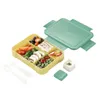 Dinnerware 1set Compartment Lunch Box Plastic Portable Lunchbox Bento Grade PP Material 23x17x4.8cm For Outdoor Camping Tools