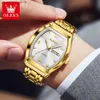 ساعة Wristwatches عصابات Olevs Top Brand Quartz للرجال الفاخرة الماسية الأنيقة من الفولاذ المقاوم للصدأ مقاومة للماء مضيئة Clock240409