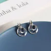 Dangle Earrings Creative Fashion Personality Circle Winding Earring For Women 925 Sterling Silver Minimal Geometric Fine Jewelry