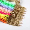 Catene Fishsheep Dichiarazione a catena acrilica Collana girocollo per donne colorate grandi colletti grossi alla moda 2024 Y2K gioielli